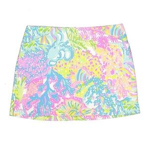 Lilly Pulitzer Pink and Blue Mini Pencil Skirt for Resort Wear